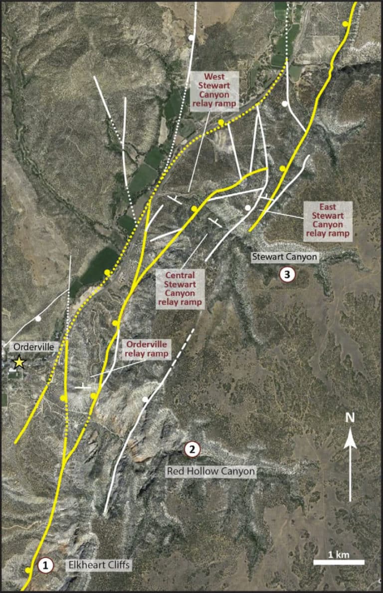 Structural evolution of a normal fault transfer zone Keck Geology